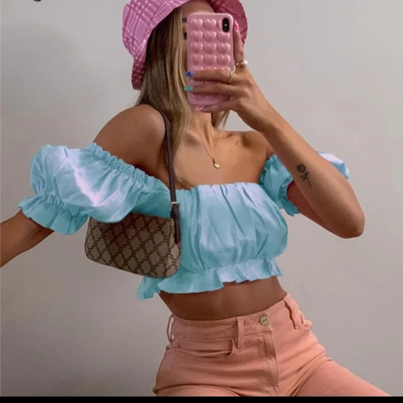 O'Vianca Blue crop top - Picture 3 of 8